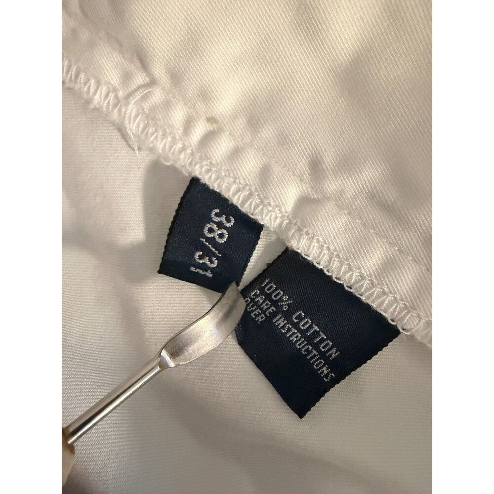 Polo Ralph Lauren Men's 38x31 White Chino Pants 100% Cotton Straight Leg Classic - Picture 8 of 10